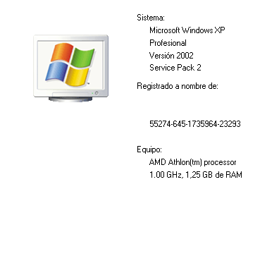 propiedades del sistema